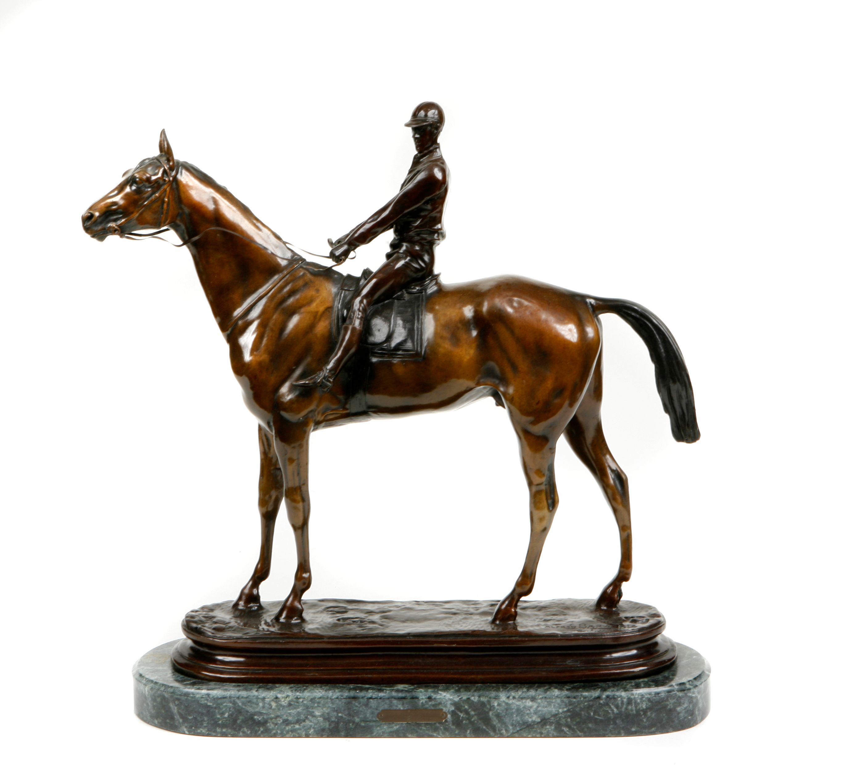 Alfred Barye, bronze horse and handler auctions & price archive