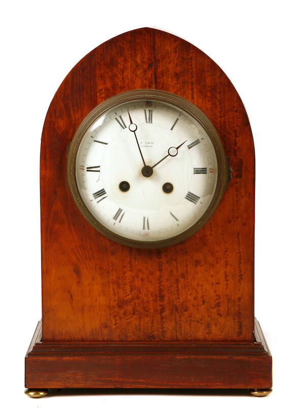 Bonhams : A George III style mahogany mantel clock