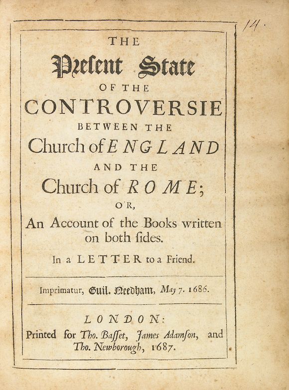 Bonhams PAMPHLETSCATHOLICISM. Collection of 14 pamphlets relating to