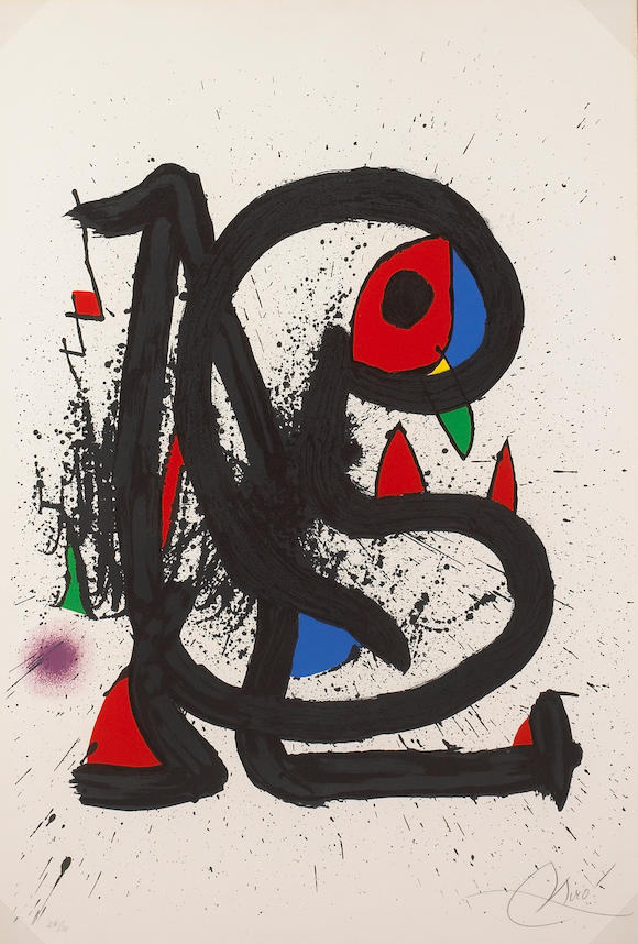 Bonhams : Joan Miró (Spanish, 1893-1983); Le Mangeur de Foudre I;