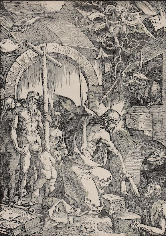 Bonhams : Albrecht Dürer (German, 1471-1528); The Harrowing of Hell;