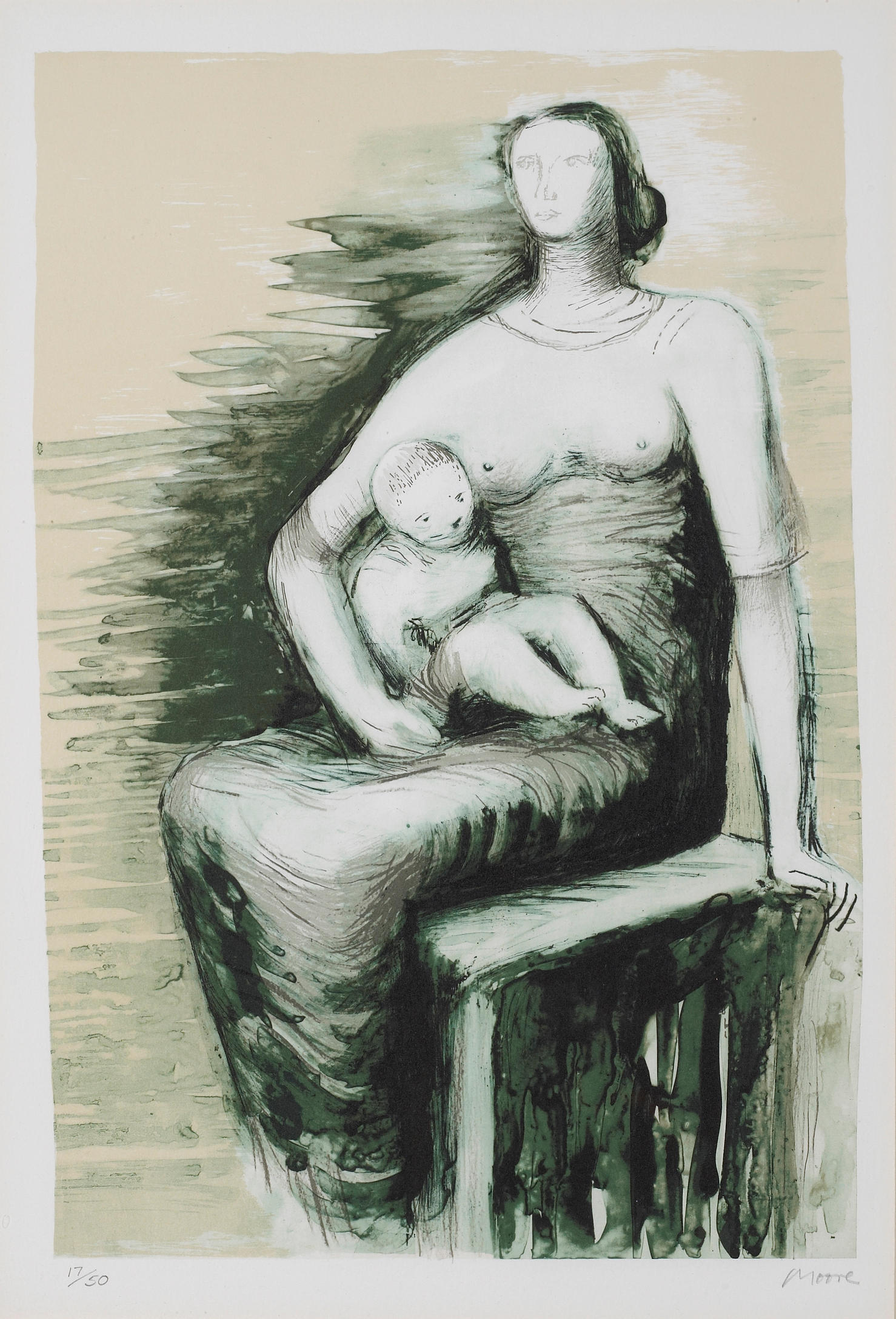Генри Мур мать и дитя
