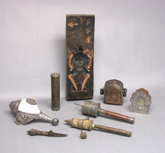 Himalayan Ritual Objects Bonhams : Eight Himalayan ritual artifacts