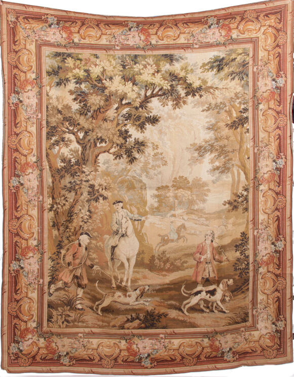 Bonhams : A Continental machine made tapestry panel