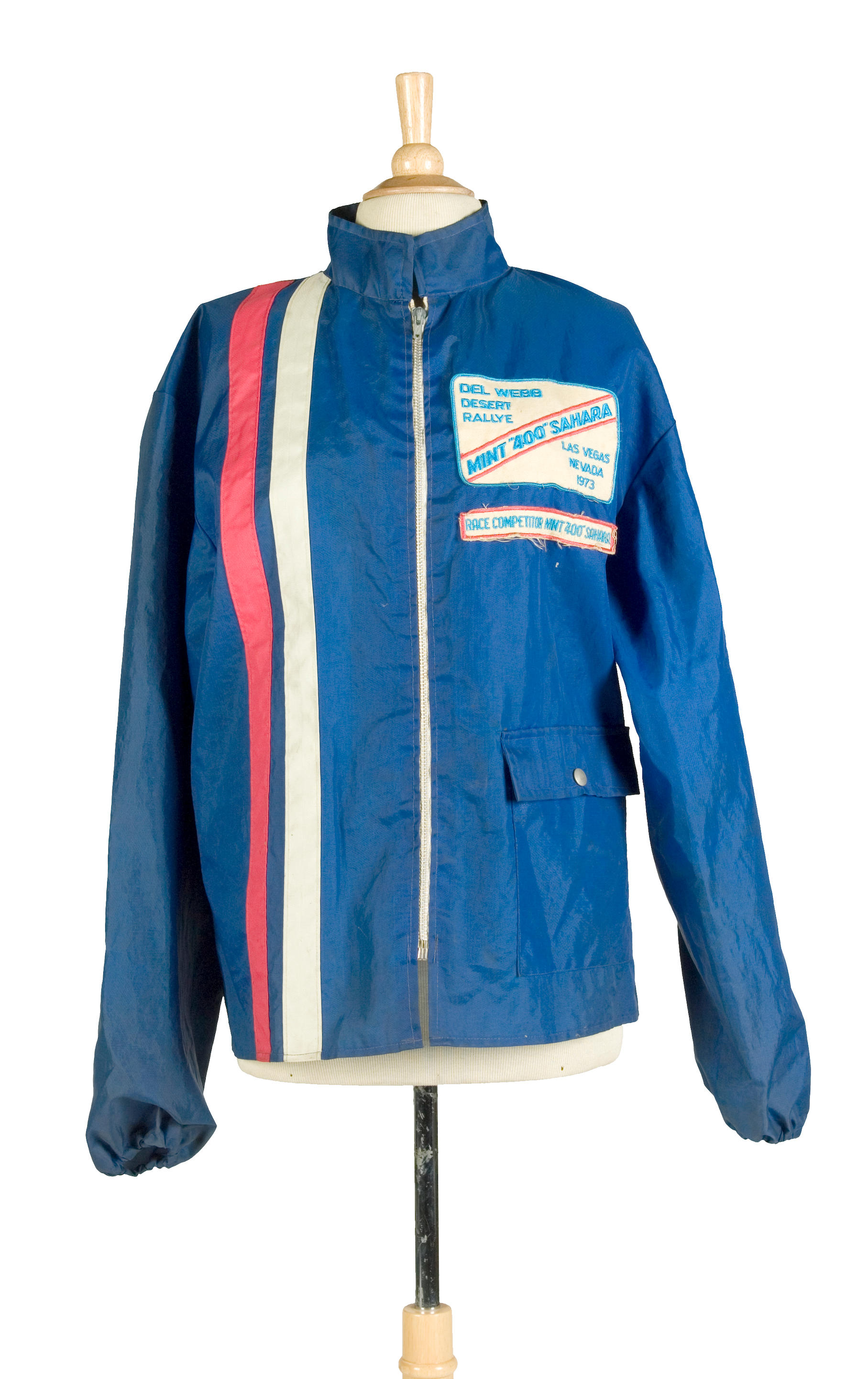 Bonhams Cars : Bud Ekins' blue nylon competitor's jacket,