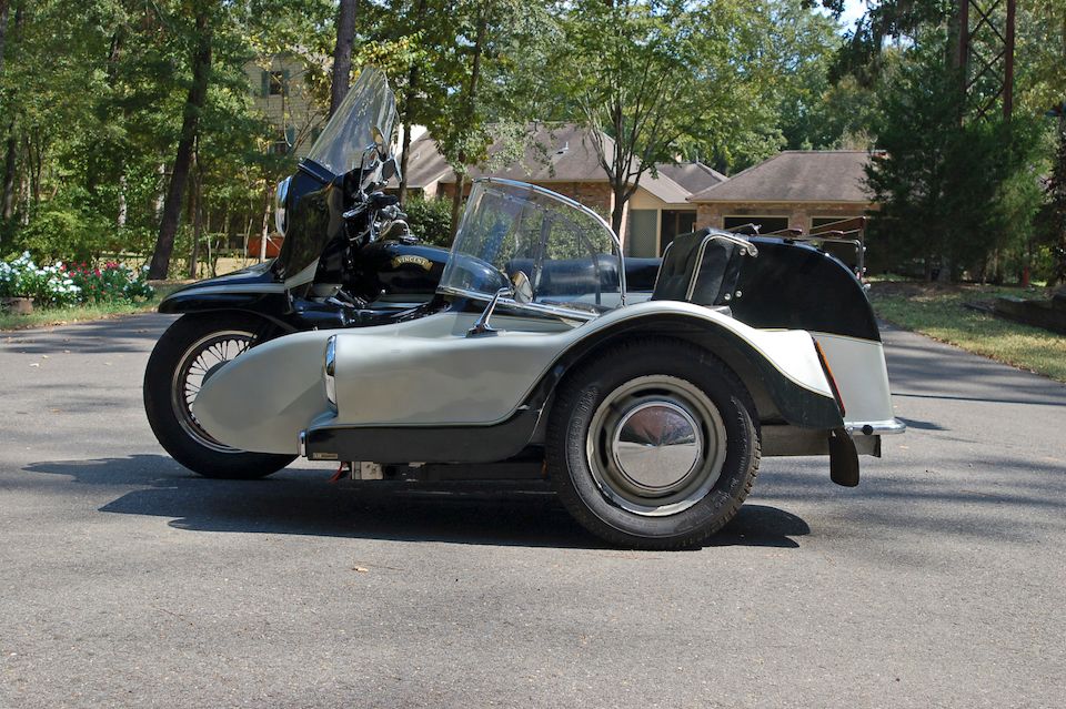 Bonhams : One-of-a-kind combination,c.1952 Vincent Black Knight Special