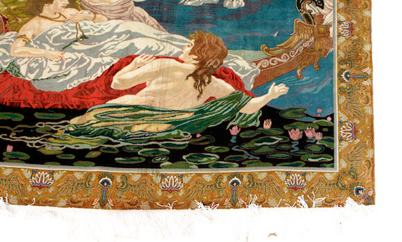 Bonhams : Two Tabriz pictorial rug