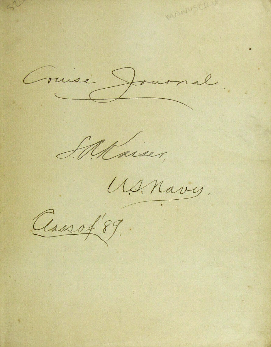 [MIDSHIPMAN'S JOURNAL--HAWAII & SAMOA.]