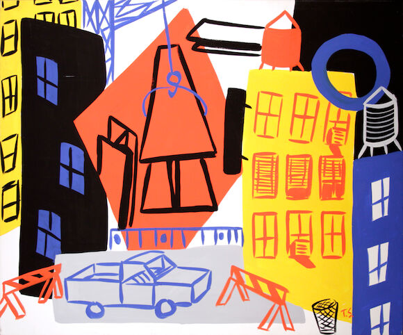 Bonhams : Tom Slaughter (American, born 1955) Construction with I-beam ...