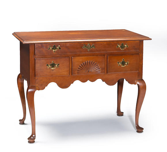 Bonhams : A Queen Anne cherry dressing table Connecticut, mid-18th century