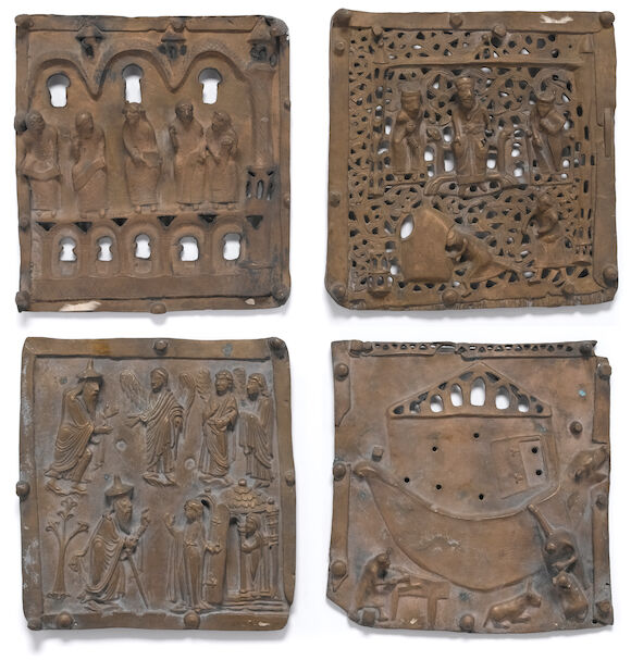 Relief Panel Bonhams : A set of four patinated bronze relief panels 19th/20th century