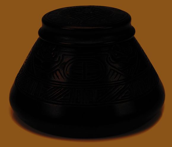 Bonhams : A Tiffany Studios patinated bronze American Indian inkwell ...