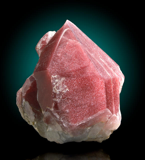 Bonhams : Rare Quartz with Hematite Inclusions (Strawberry Quartz)