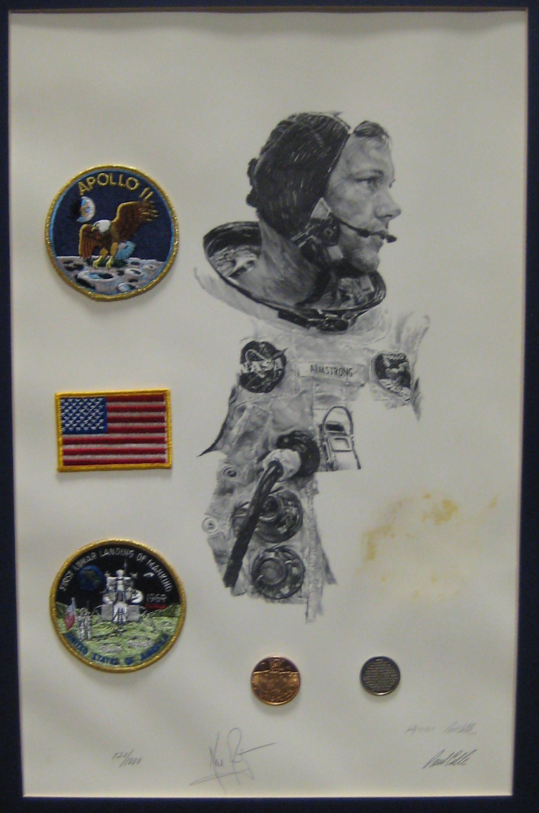 [APOLLO 11]. PAUL CALLE. A GROUP OF 3 APOLLO 11 POSTAL COVERS WITH ...