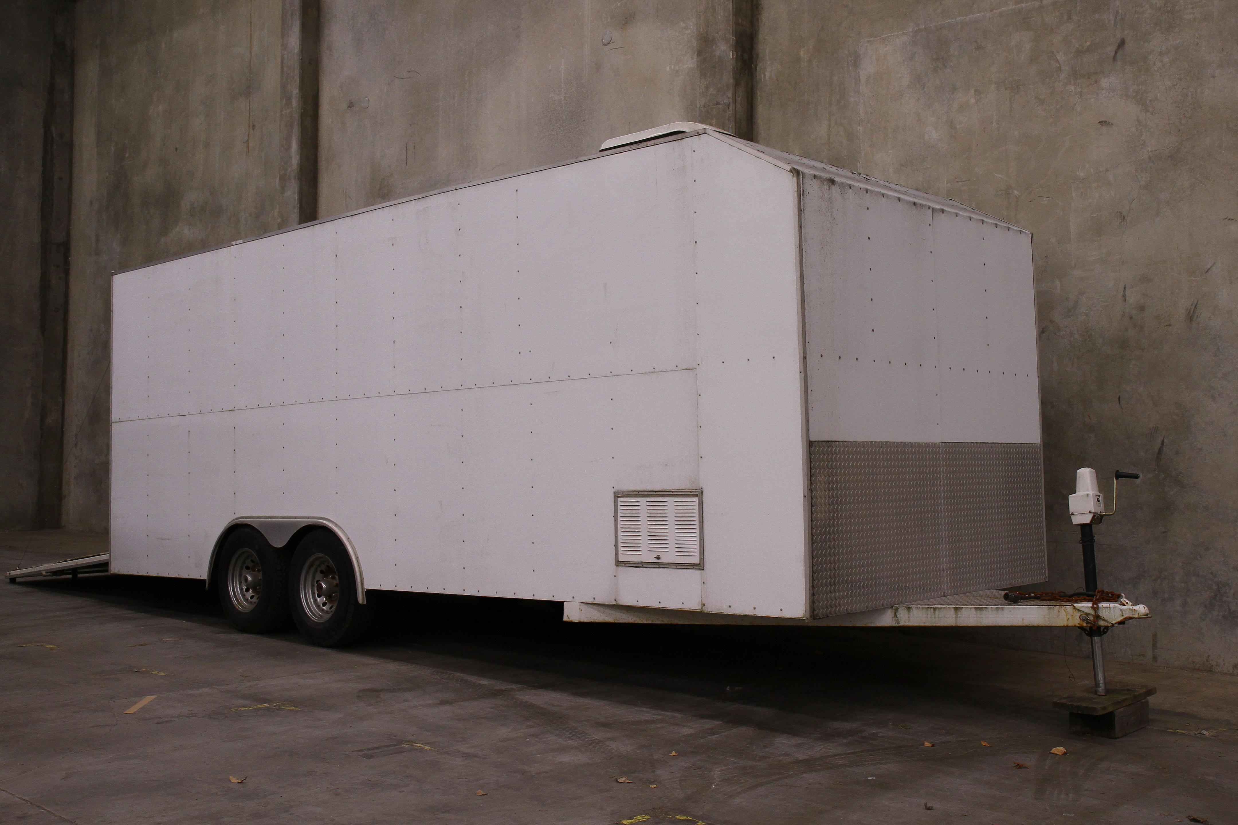 Bonhams Cars : 21-foot Enclosed 4-wheel Trailer Chassis no. OR075150