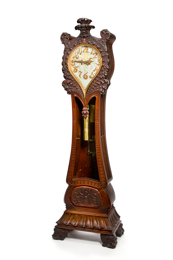 Vari Hall Clock Bonhams : An extraordinary and unique Tiffany & Co. carved mahogany ...