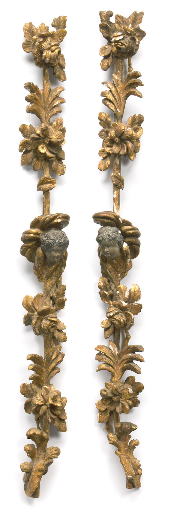 Bonhams : A pair of Italian Baroque style giltwood festoons 19th century