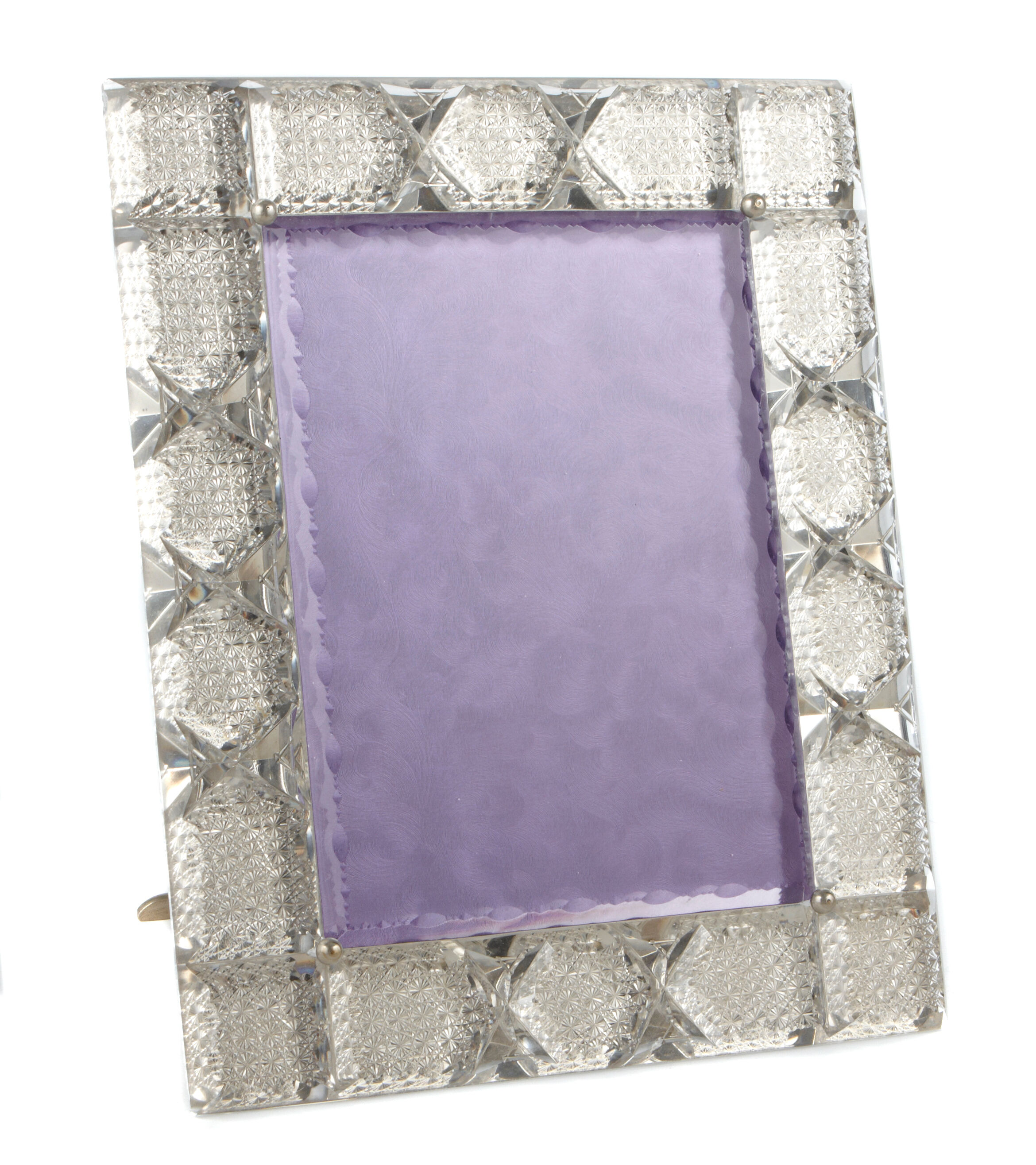 Bonhams A cut glass picture frame