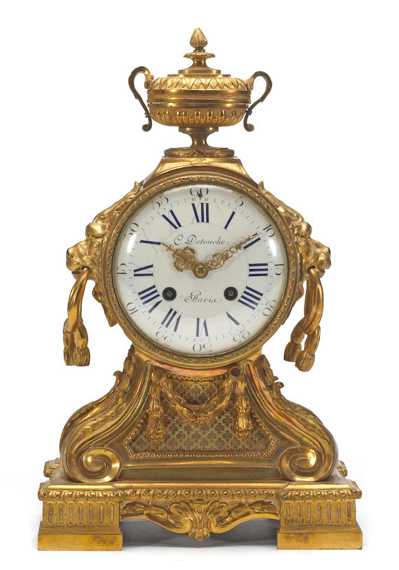 Bonhams A Louis Xvi Style Gilt Bronze Mantel Clock C Detouche Paris