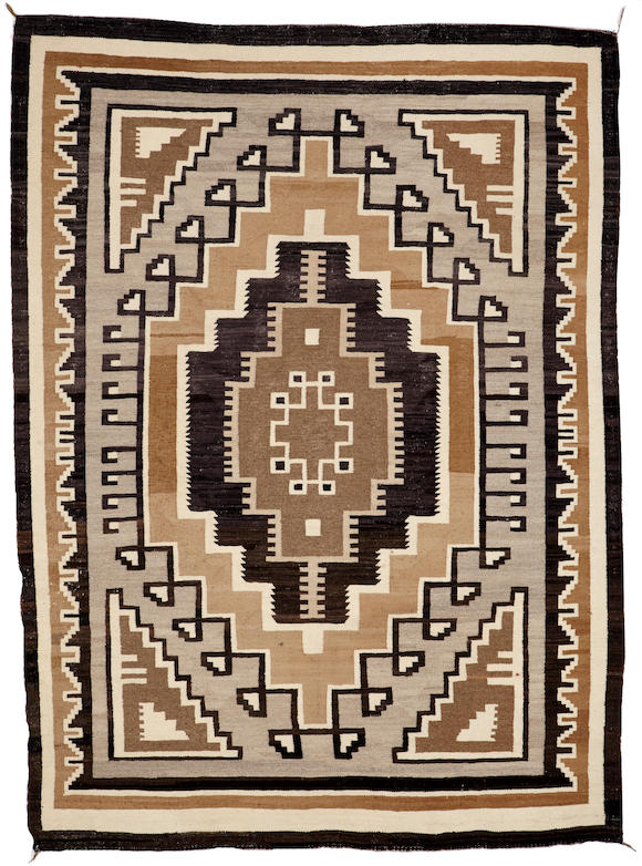 Bonhams : A Navajo Two Grey Hills rug