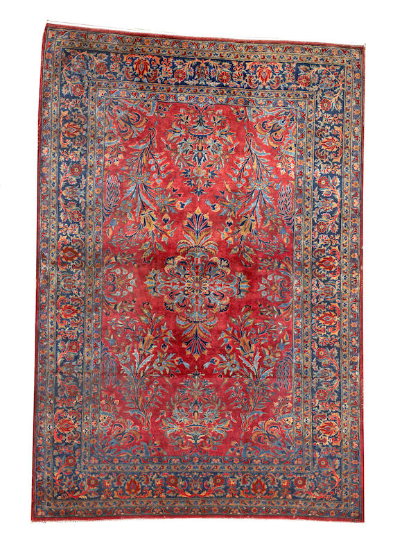 Bonhams A Manchester Kashan Rug Central Persia Size Approximately 4ft 5in X 6ft 6in