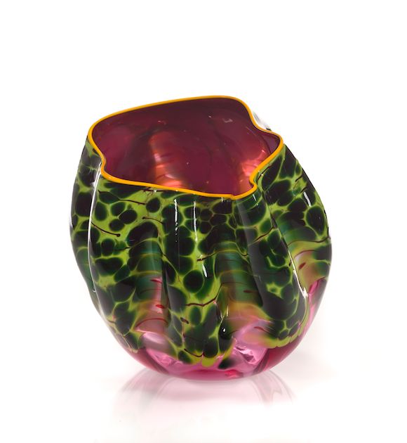 Bonhams A Dale Chihuly glass basket for Portland Press, 2005