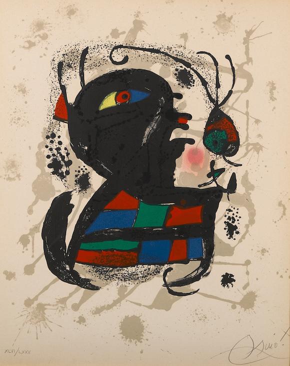 Bonhams Joan Miró Spanish 1893 1983 From Joan Miró Lithographs Iii