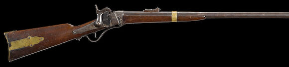 Bonhams : A rare U.S. Navy Sharps Model 1855 Maynard primed ...