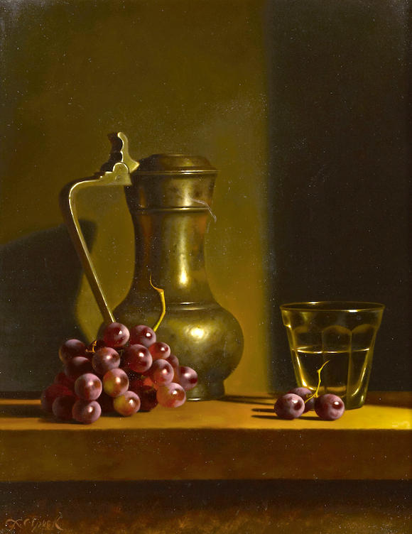 Bonhams : Loran Speck (American, born 1943) Still life with grapes and ...