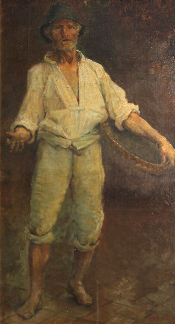 Bonhams : P.V. Bush An Italian laborer 25 x 14in