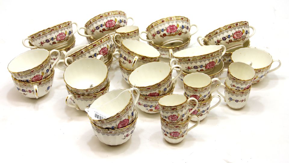Bonhams A Royal Worcester porcelain dinner service in the Lady