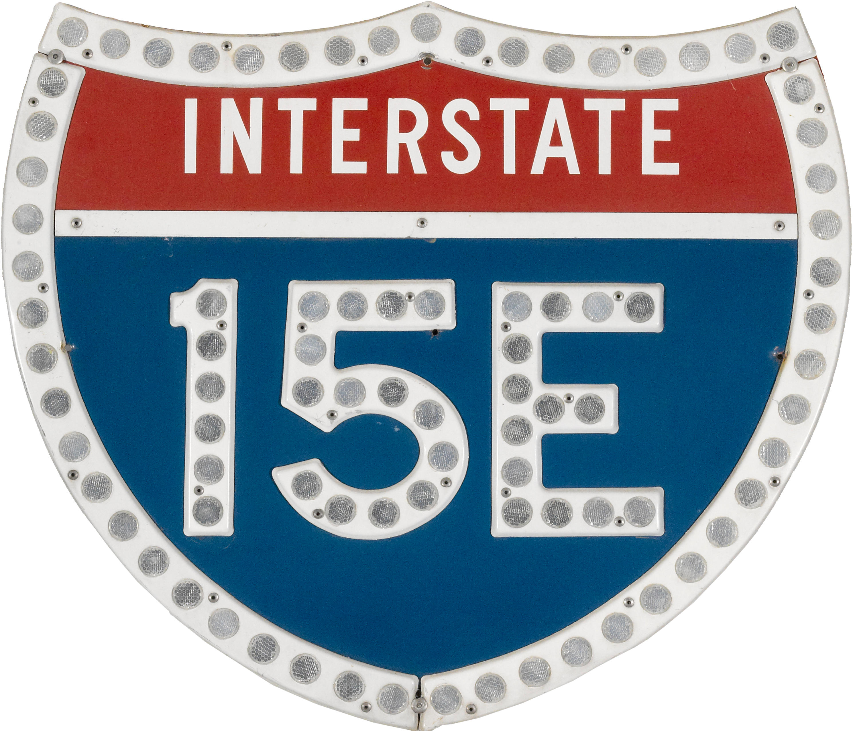 Bonhams Cars : A 'reflecting' California interstate 15 sign,