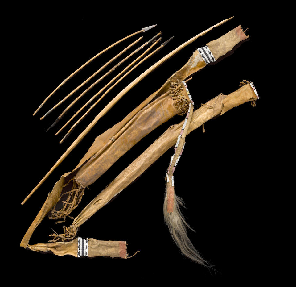 Bonhams : The Bones Collection, including an early Cheyenne quilled war ...