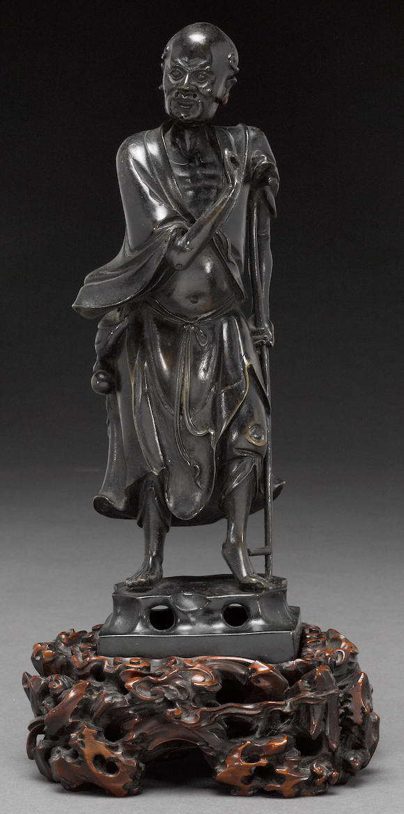 Bonhams : A bronze figure of Li Tieguai 18th/19th century