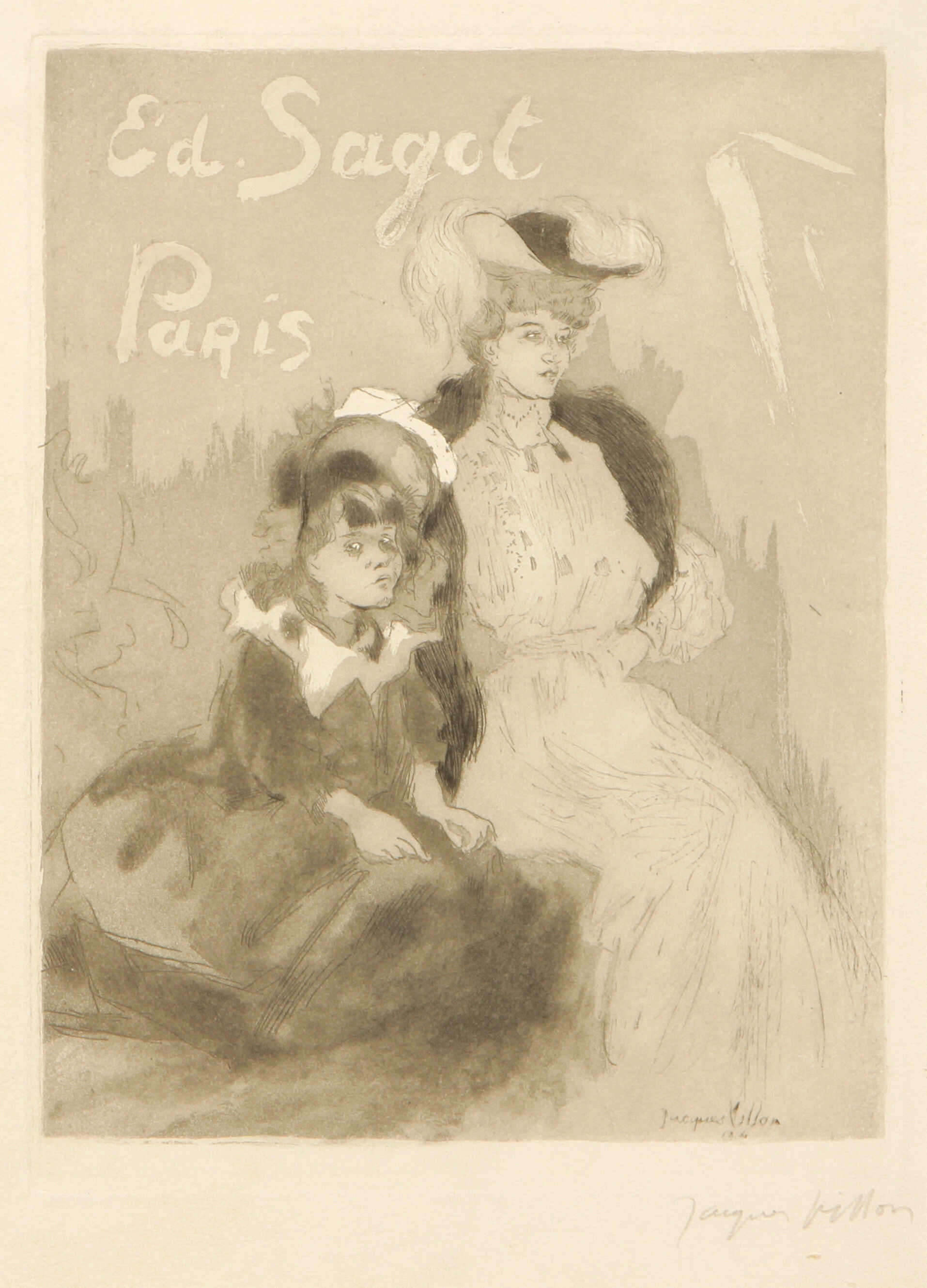 Bonhams Jacques Villon (French, 18751963); Carte adresse Sagot