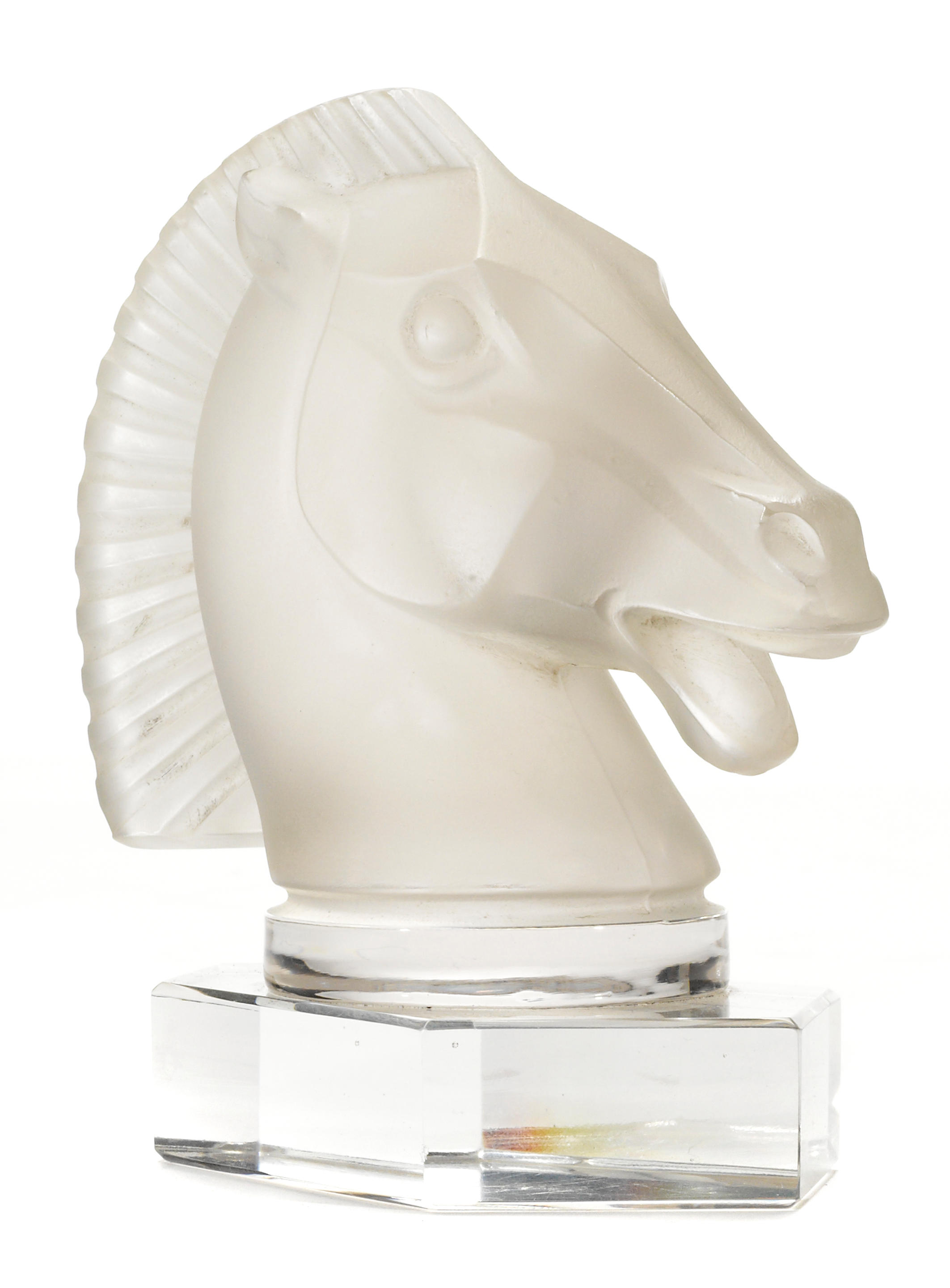 A frosted glass Longchamp mascot by Red Ashay,