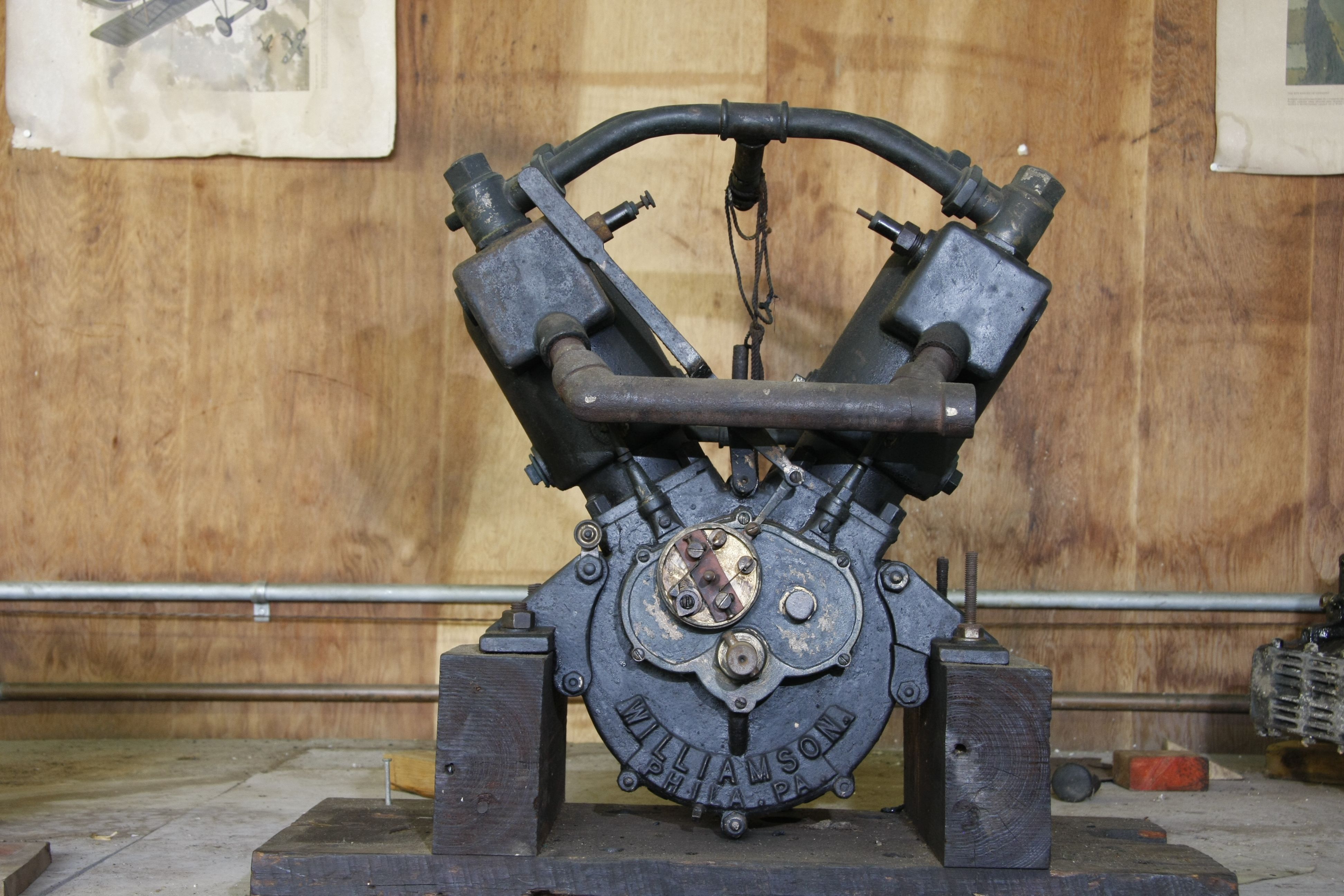 Bonhams Cars A Williamson VTwin engine,