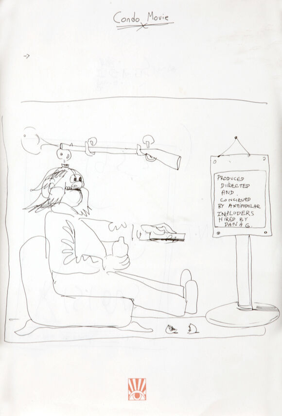 Bonhams : George Condo (American, born 1957) Condo Movie, c. 1985 11 x ...