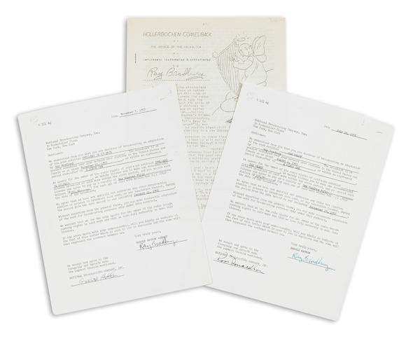 Bonhams : BRADBURY, RAY. BORN 1920. 8 Documents Signed (Ray Bradbury ...