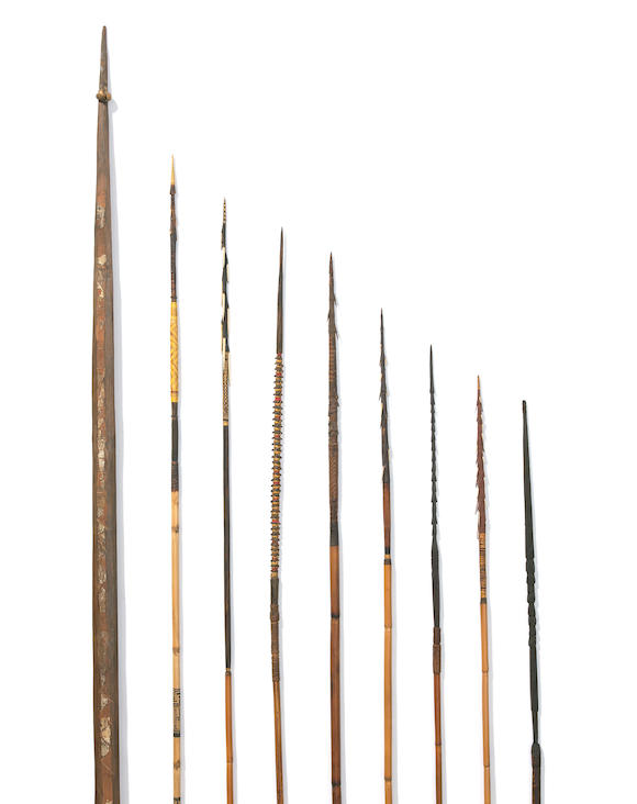 Bonhams : Eight Arrows and Bow, Santa Cruz Island, Solomon Islands