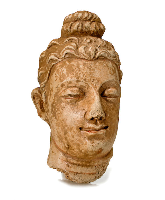 Bonhams : A stucco head of Buddha Gandhara, 4th/5th century