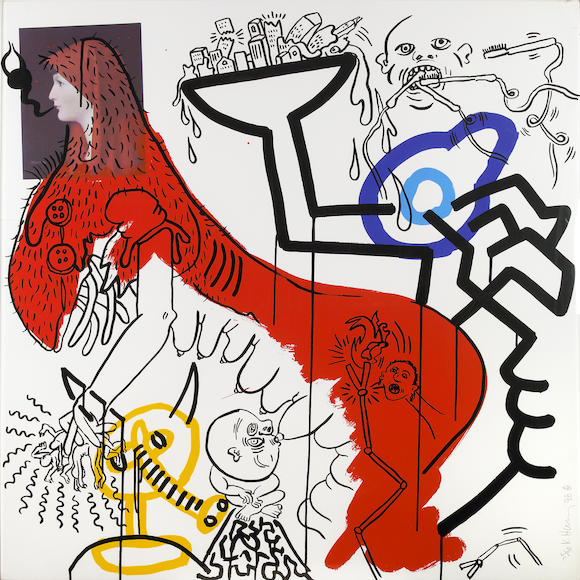 Bonhams : Keith Haring (American, 1958-1990); Pl. 4, from Apocalypse ...