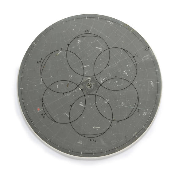 Bonhams Apollo 13 Training Lunar Surface Star Chart Lunar Surface