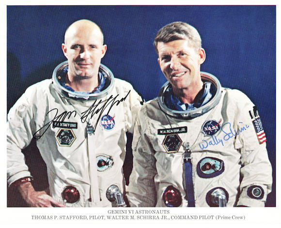 Bonhams : GEMINI 6 CREW PORTRAIT.