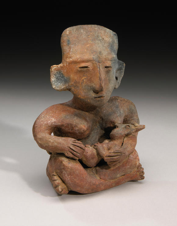 Bonhams : Large Michoacan Mother and Child, Late Preclassic, ca. 500 B ...