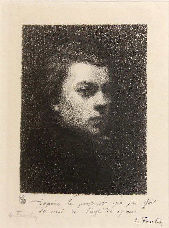 Bonhams Henri Fantin Latour French 1836 1904 Portrait De M Fantin à Dix Sept Ans 3463