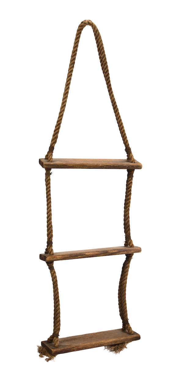 Bonhams : A rope and wood yacht ladder early 20th century 44 x 14 in ...