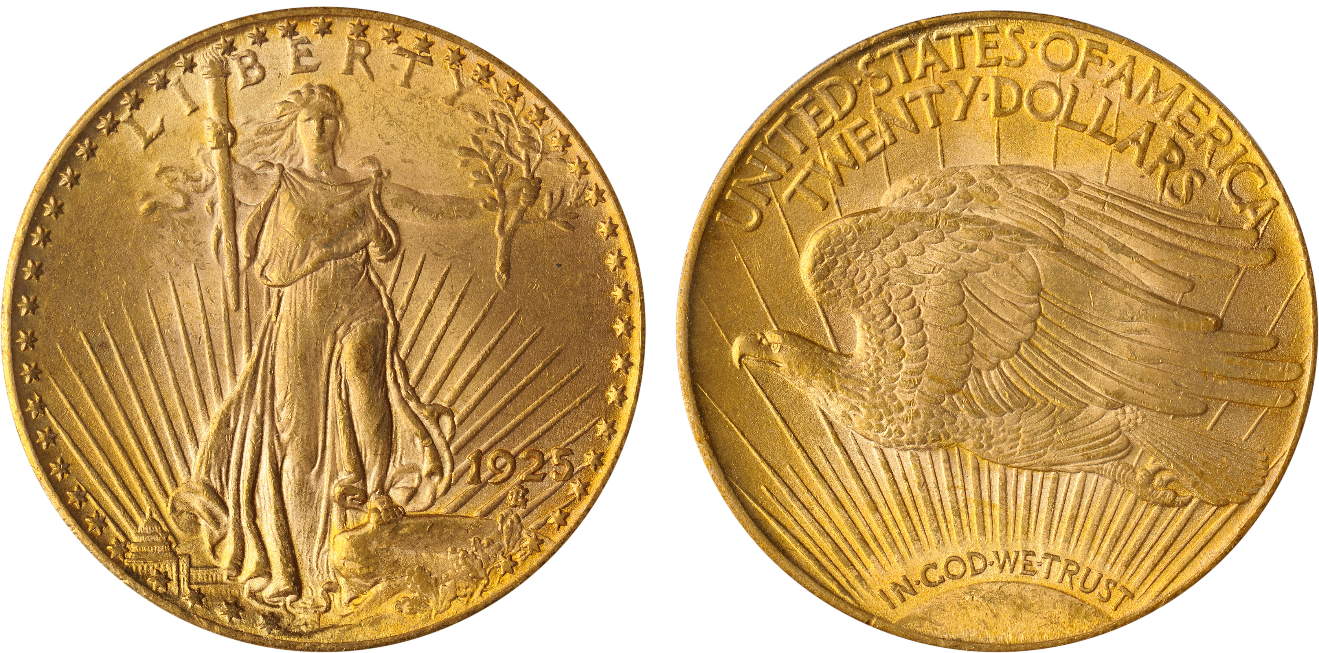 1925 $20 MS63 PCGS