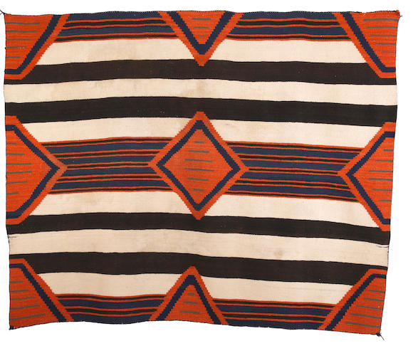 Bonhams : A Navajo late classic chief's blanket