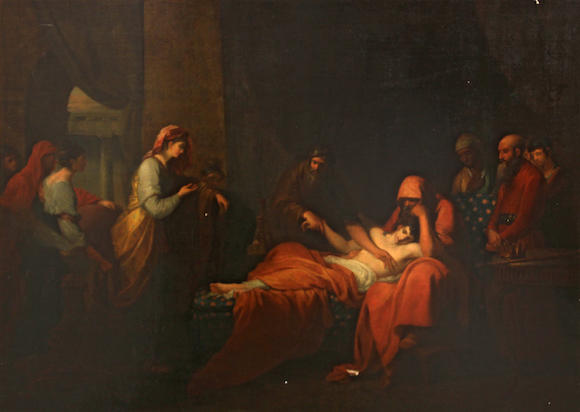 Bonhams : After Benjamin West Erasistratus The Physician Discovers The 